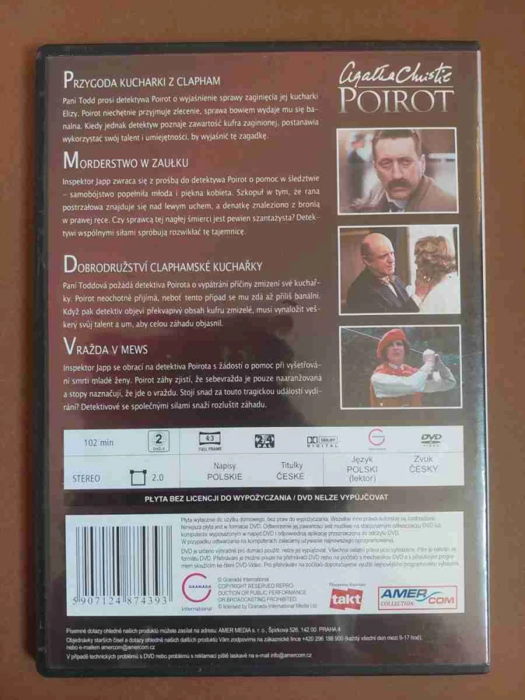 DVD POIROT 1 Agatha Christie 