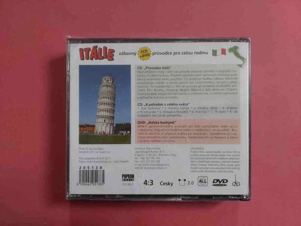 2CD+DVD Itálie Zábavný průvodce pro celou rodinu