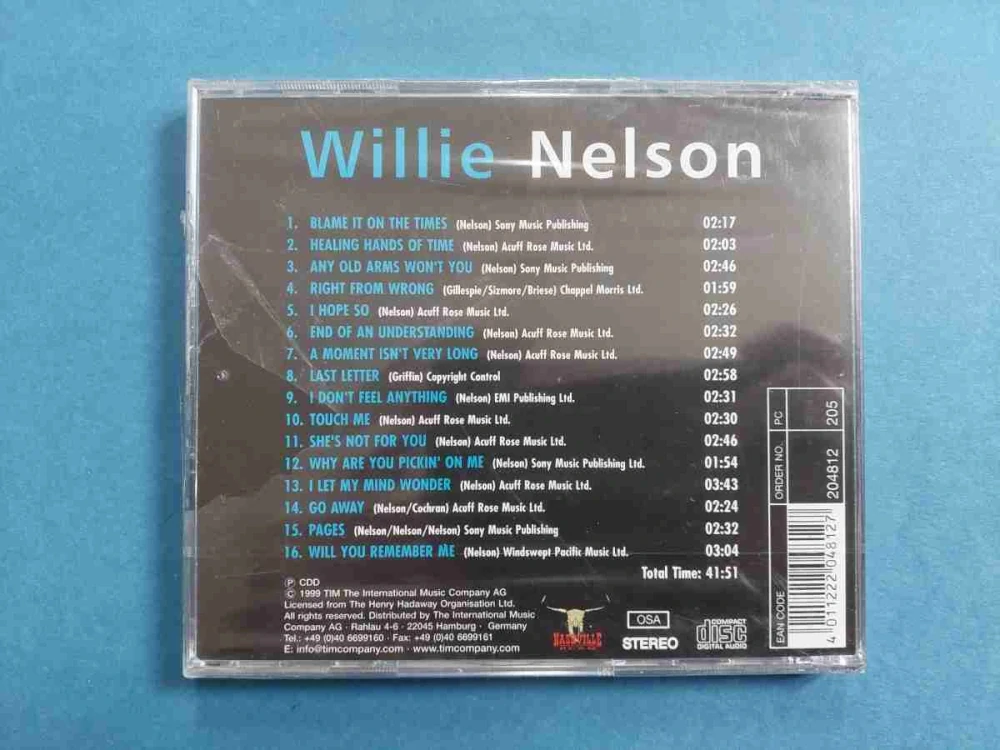 CD Willie Nelson - Blame It On The Times