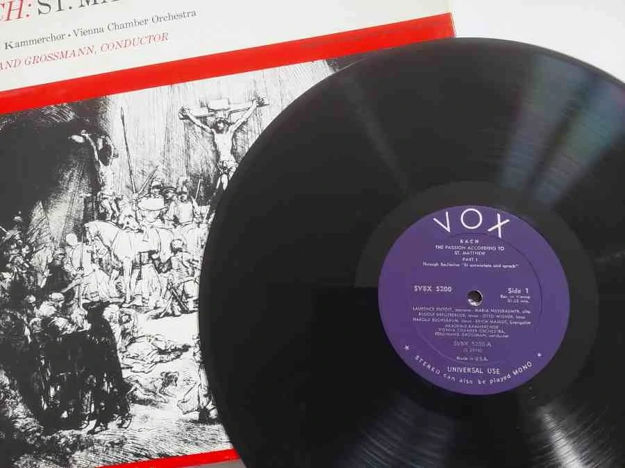 LP BACH St.Matthew Passion Ferdinand Grossman VOX SVBX 5200