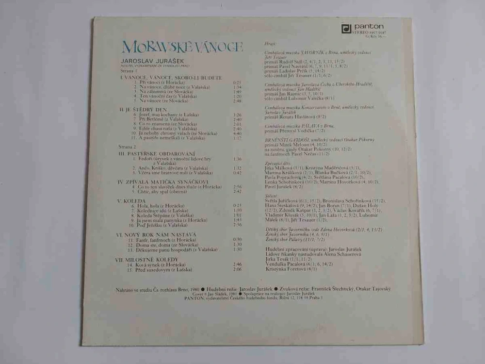 LP Moravské vánoce - Jaroslav Jurášek