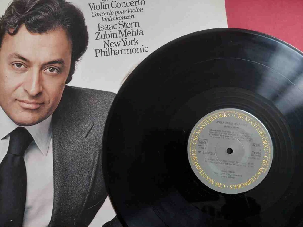LP Brahms Violin Concerto Isaac Stern , Zubin Mehta New York Philharmonic