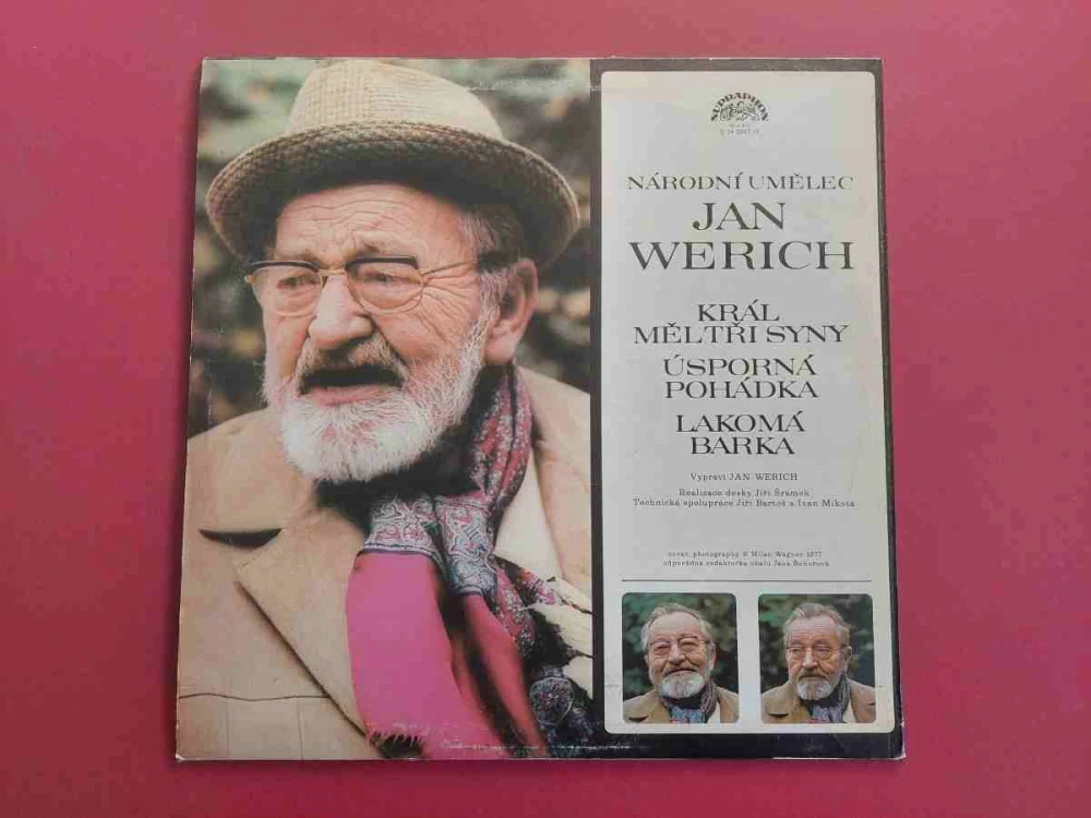 LP Jan Werich - Král měl tři syny , Úsporná pohádka , Lakomá Barka