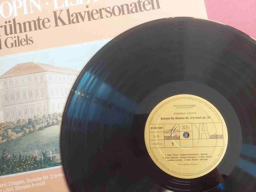 LP Chopin / Liszt - Berühmte Klaviersonaten Emil Gilels