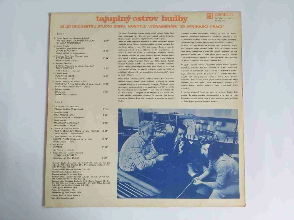 LP Tajuplný ostrov hudby - Orchestr studio Brno