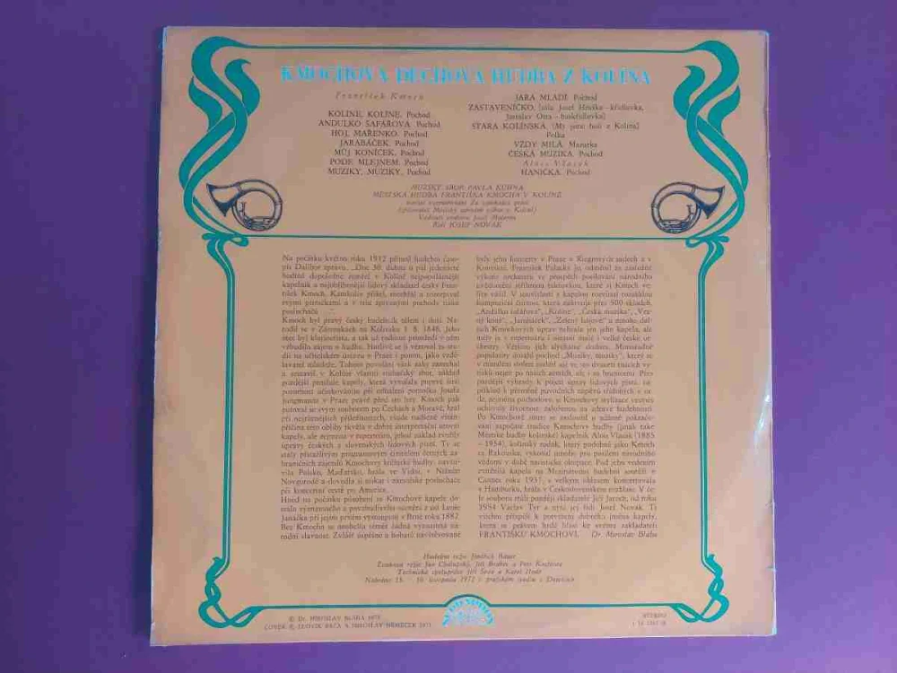 LP 100 let Kmochovy Kolínské Hudby