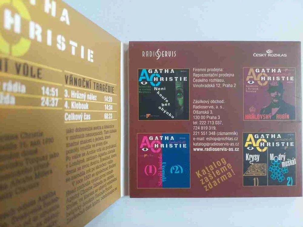 CD Agatha Christie - Poslední vůle / Vánoční tragédie