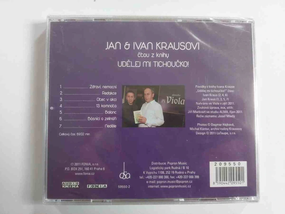 CD Jan & Ivan Krausovi čtou z knihy Udělej mi tichoučko