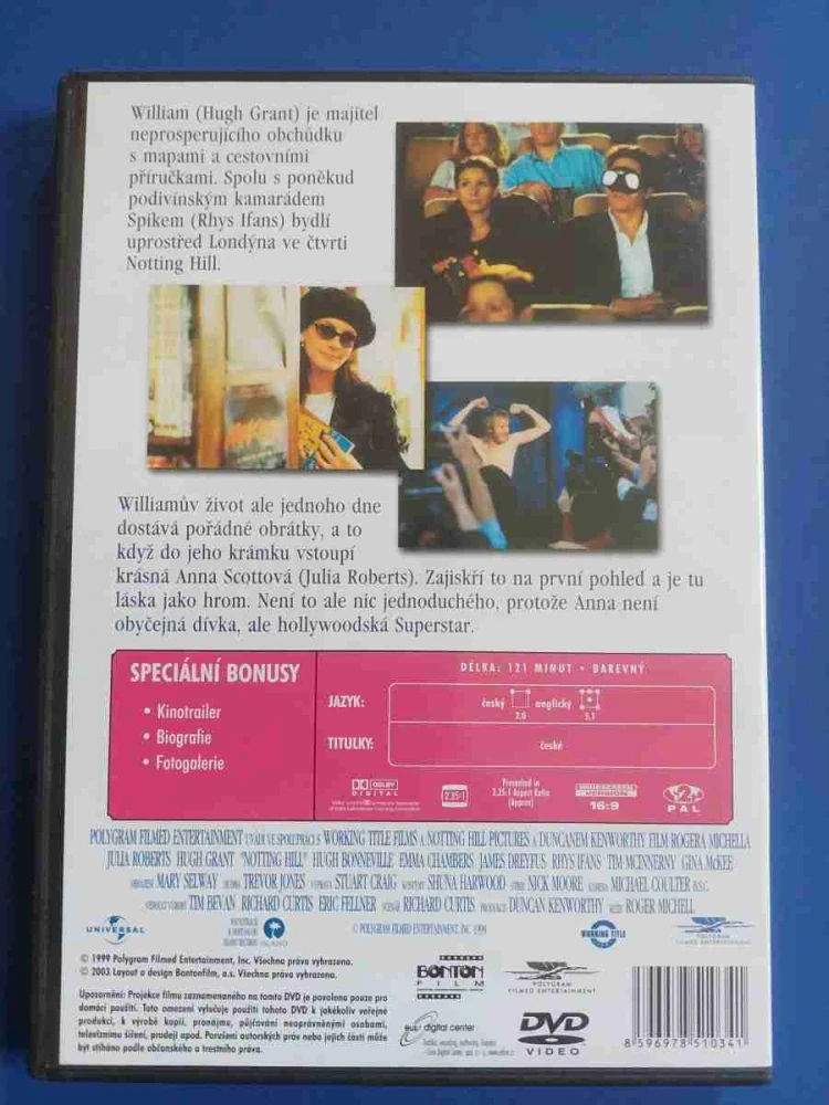 DVD Notting Hill - Julia Roberts , Hugh Grant