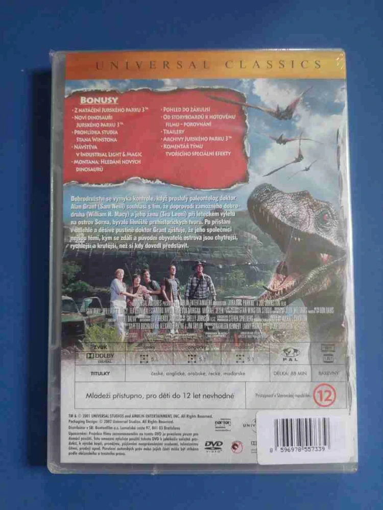 DVD Jurský park 3