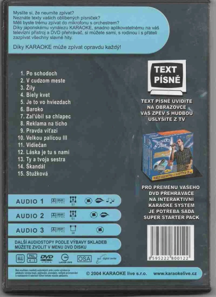 DVD Karaoke - Slovenské hity 1