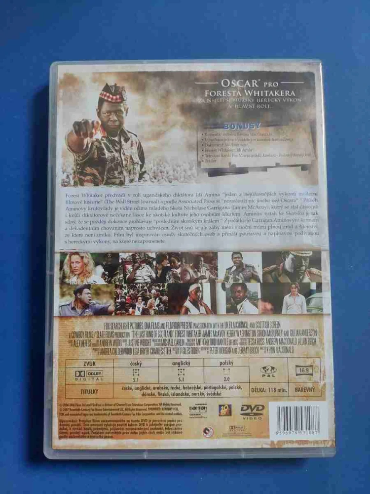 DVD Poslední skotský král