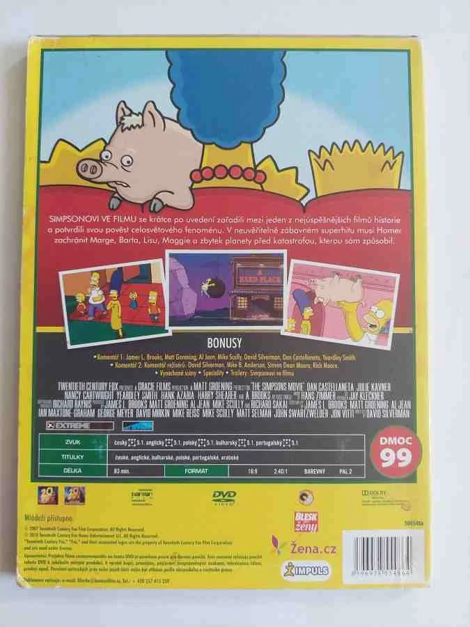 DVD Simpsonovi ve filmu