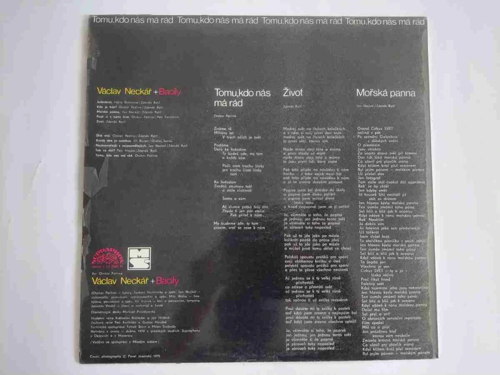 LP Václav Neckář - Tomu, kdo nás má rád