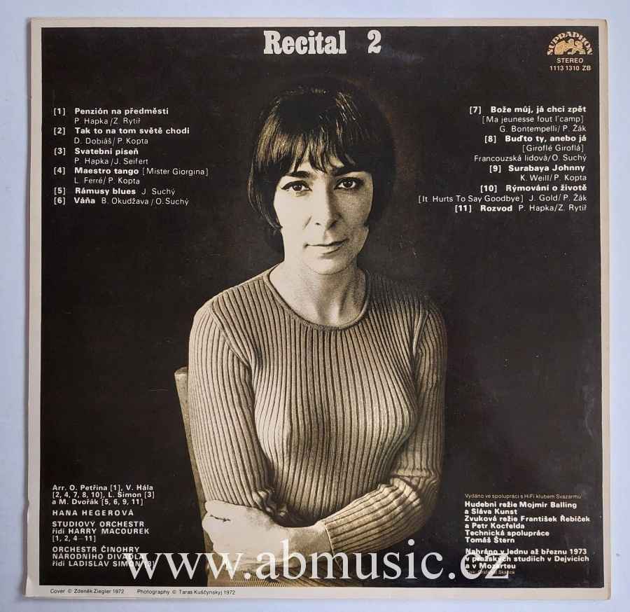 LP Hana Hegerová Recitál 2 
