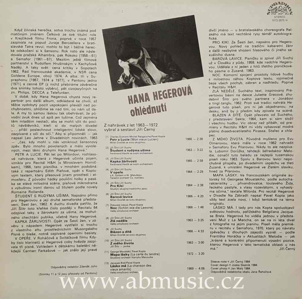 LP Hana Hegerová - Ohlédnutí - LP deska / Vinyl