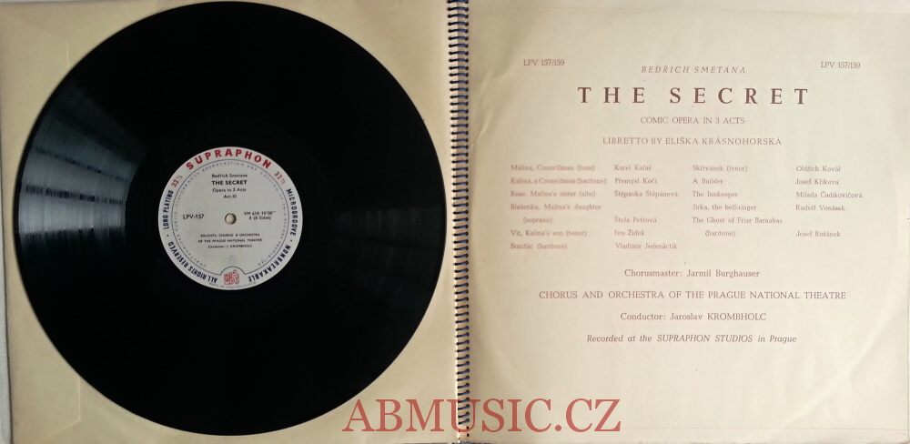 LP Bedřich Smetana - Tajemství - 3LP BOX / 3 Vinyl