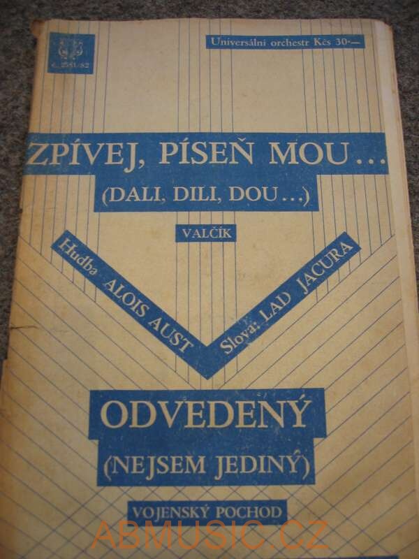 Noty pro orchestr - Zpívej píseň mou