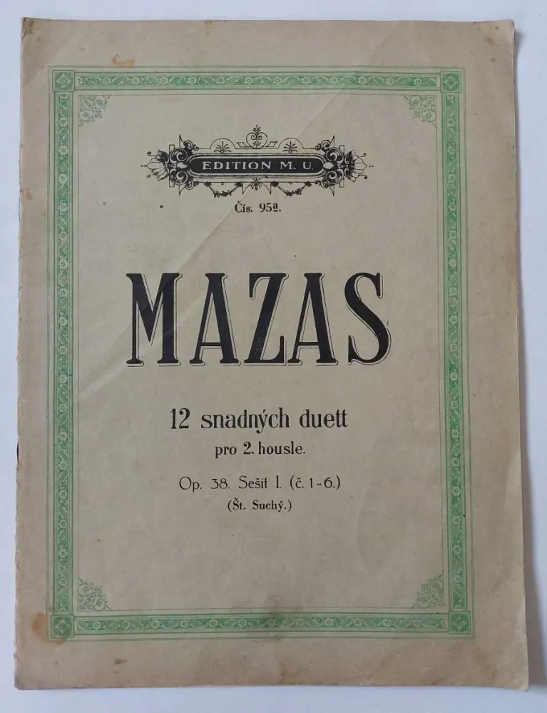 Mazas - 6 Snadných duet pro dvoje housle op.39 díl 2.