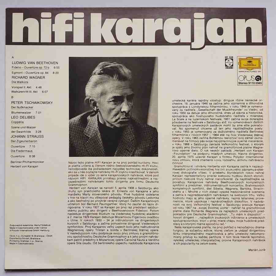 LP HIFI KARAJAN - Herbert von Karajan LP deska / vinyl