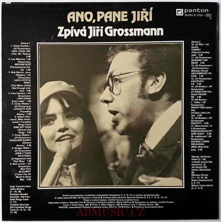 LP Jiří Grossmann - Ano, pane Jiří
