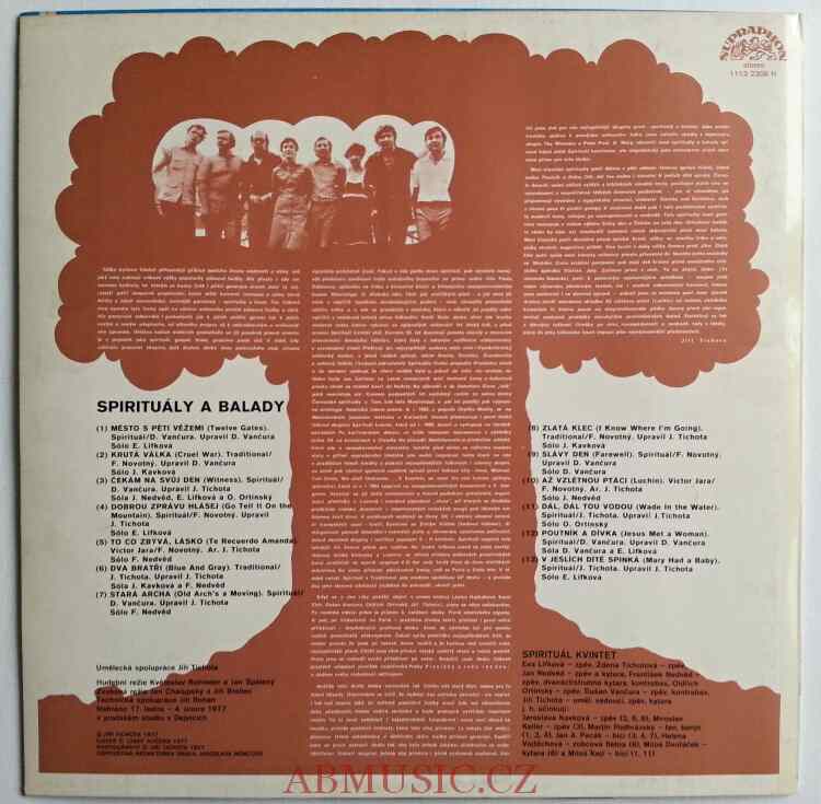 LP Spirituál kvintet - Spirituály a balady