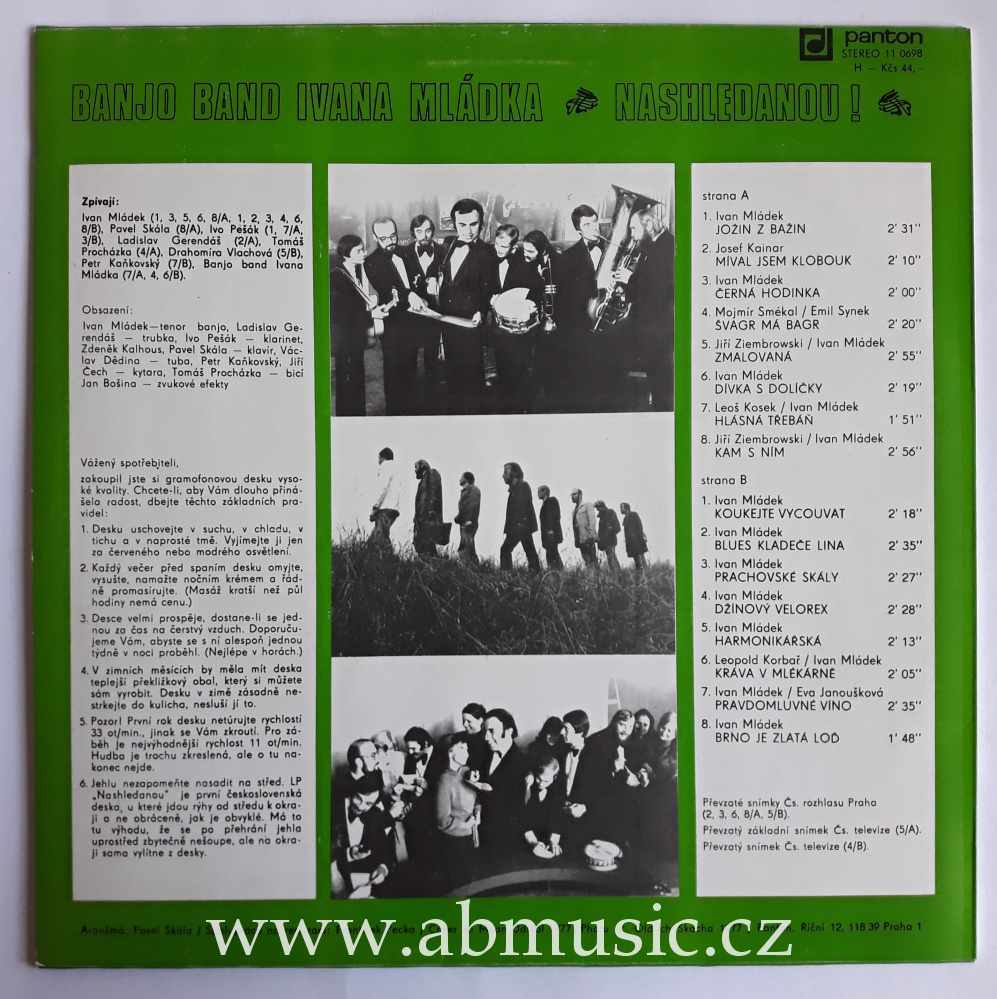 LP Banjo band Ivana Mládka - Nashledanou