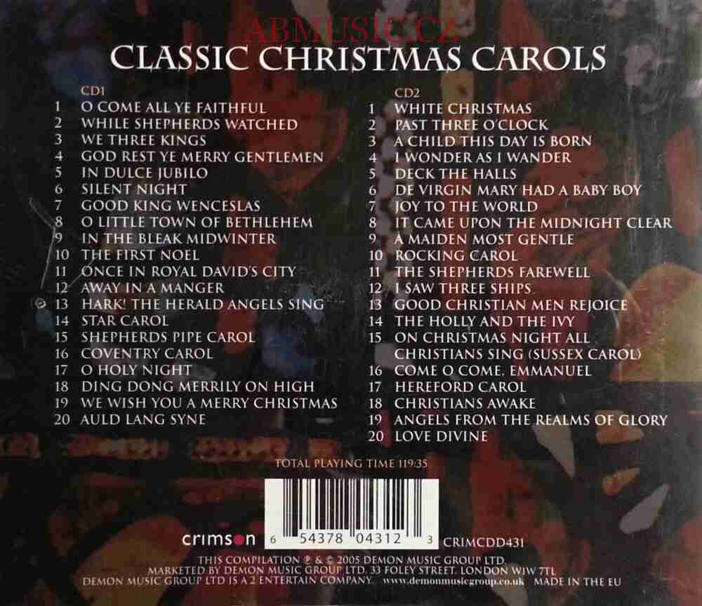 Classic Christmas Carols 2CD