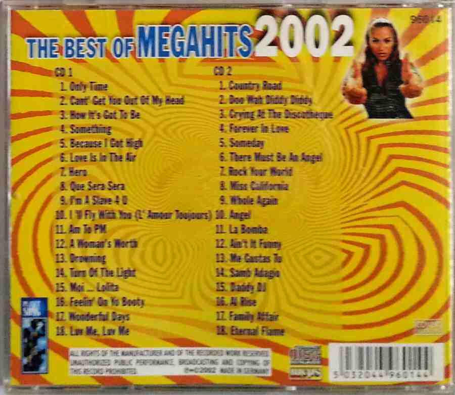 2 CD The best of megahits 2002 vol. 1 