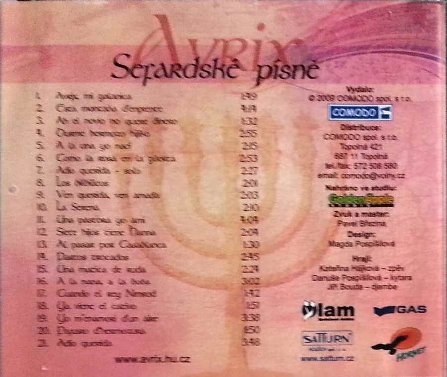 Sefardské písně - Avrix Kateřina Hájková