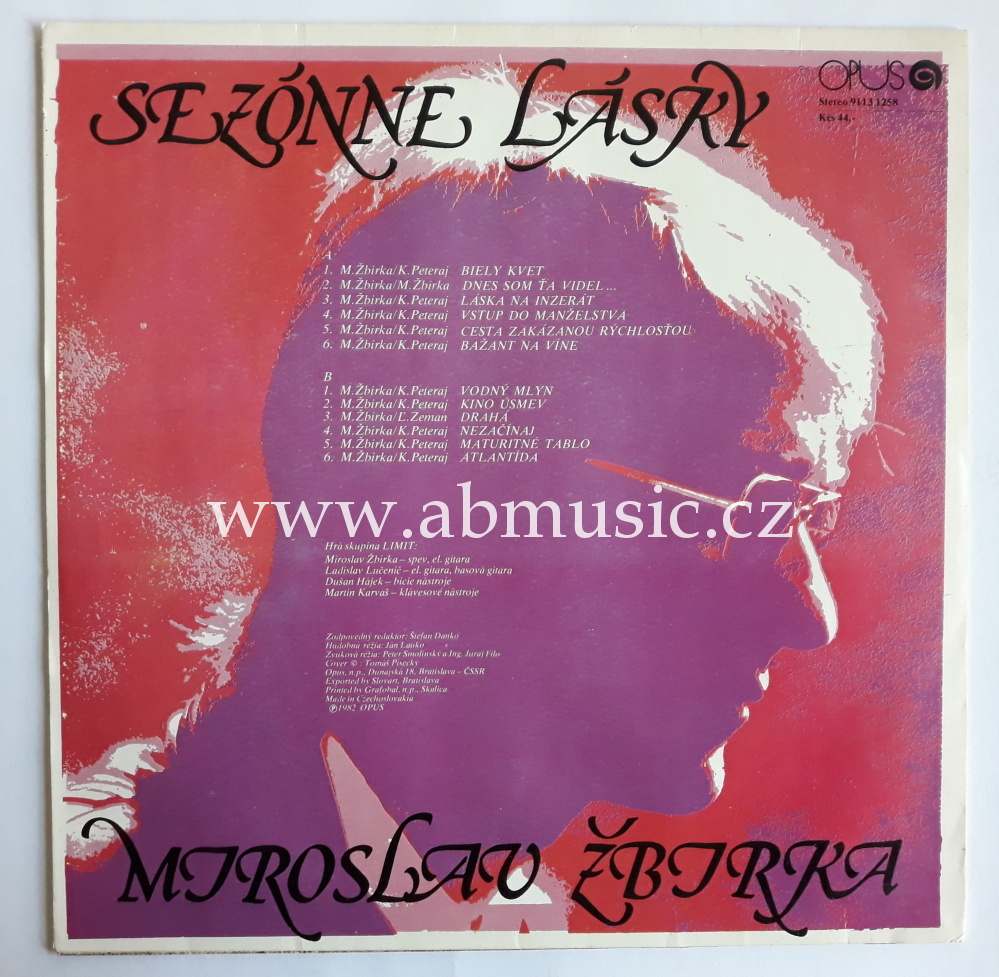 LP Miro Žbirka  - Sezónne lásky