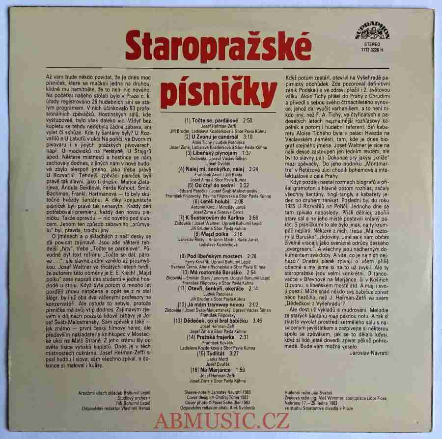 LP Staropražské písničky