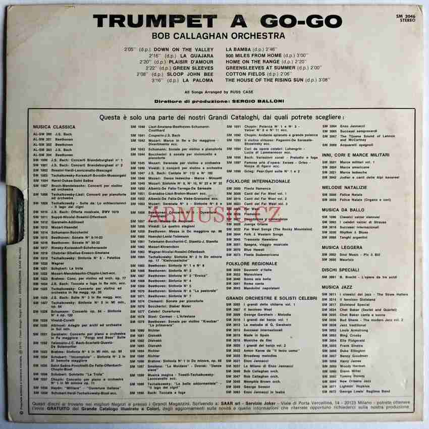 LP Trumpet a Go-Go Bob Callaghan orchestra