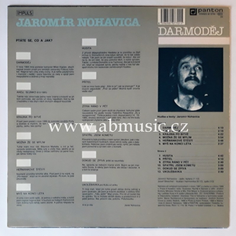 LP Jaromír Nohavica - Darmoděj