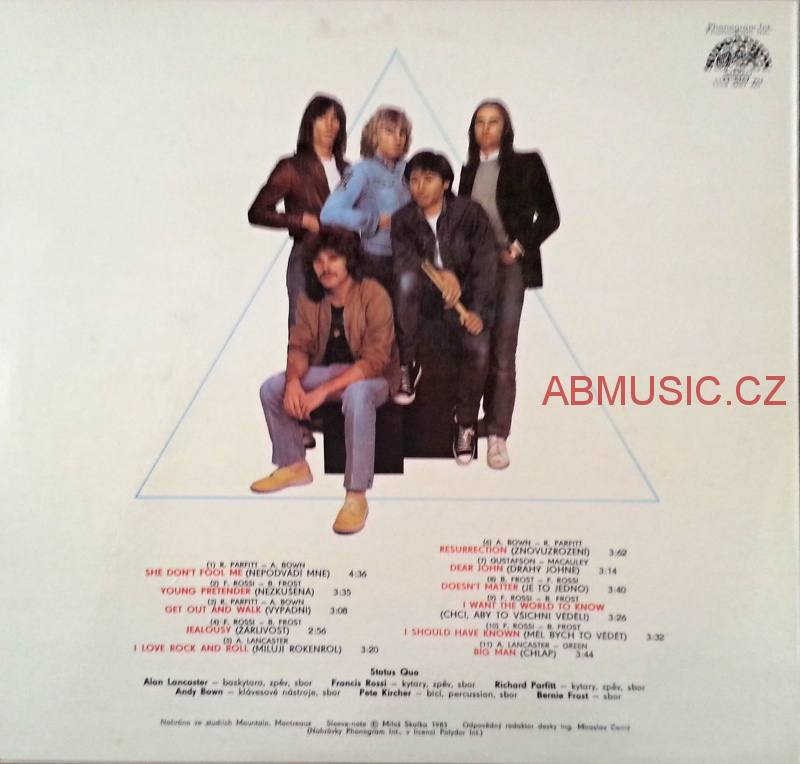 LP STATUS QUO - 1982 LP deska / Vinyl