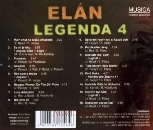 ELÁN LEGENDA 4 , CD