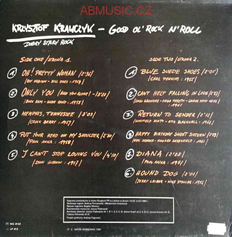 LP Krzysztof Krawczyk - Good Ol' Rock N'Roll