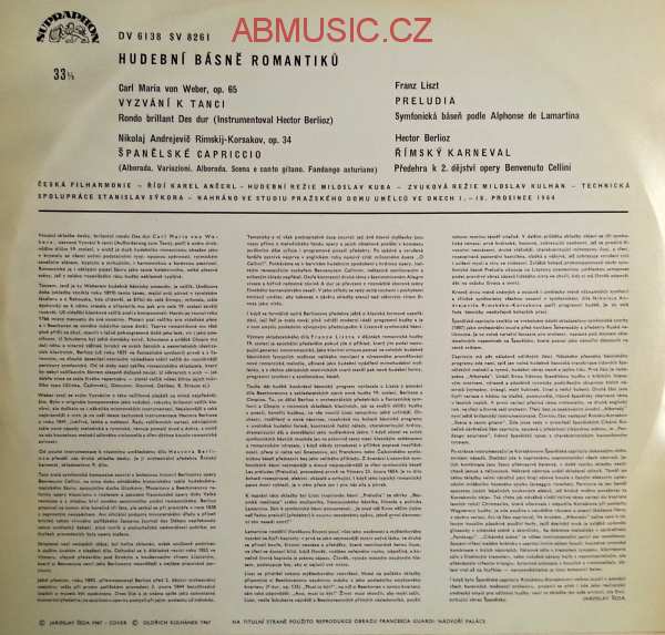 LP Hudební básně romantiků