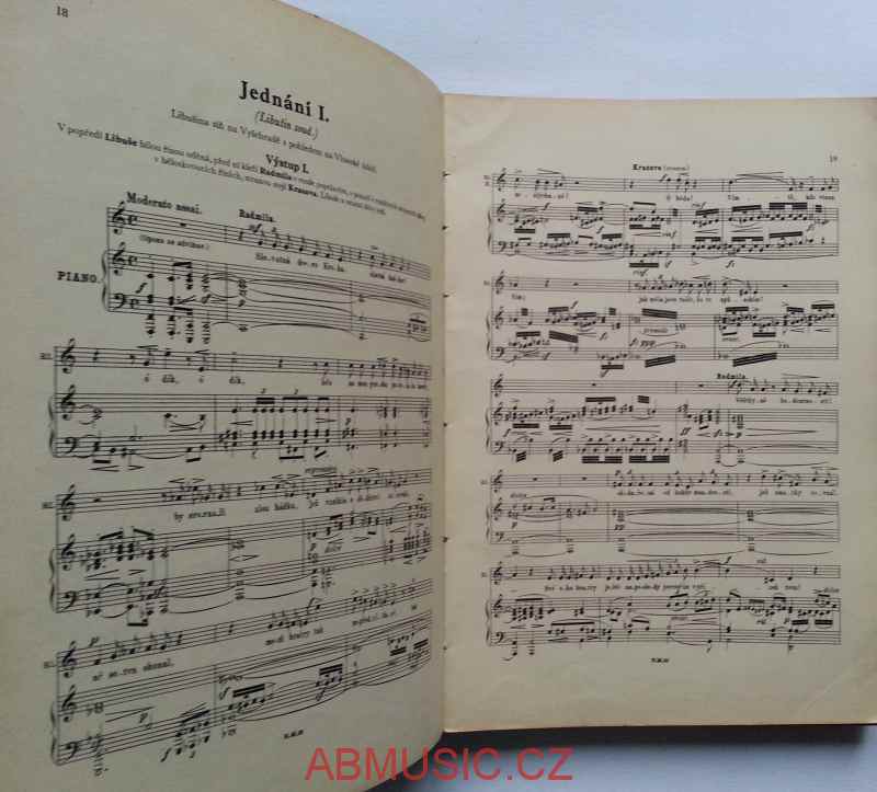 Bedřich Smetana - Libuše - klavírní výtah