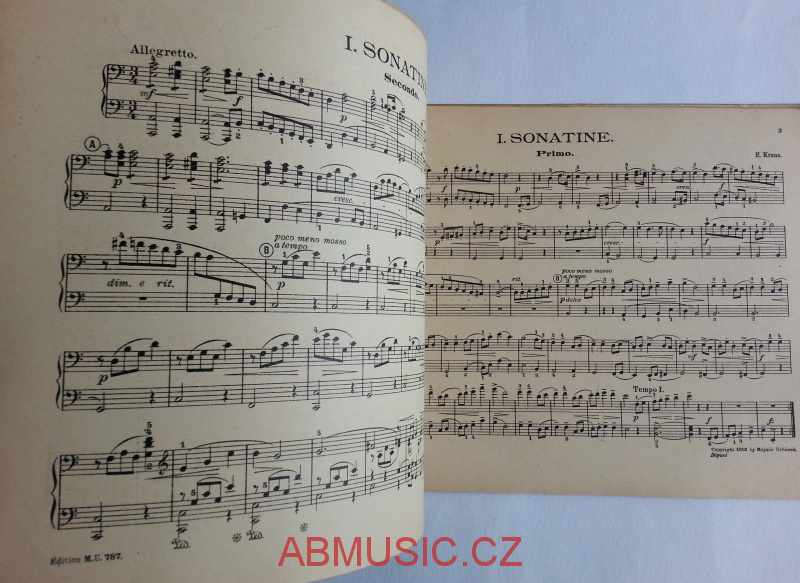E. Kraus - Tři sonatiny pro 4 ruce