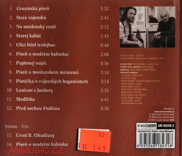 Jiří Vondrák - Písně o modrém balónku CD