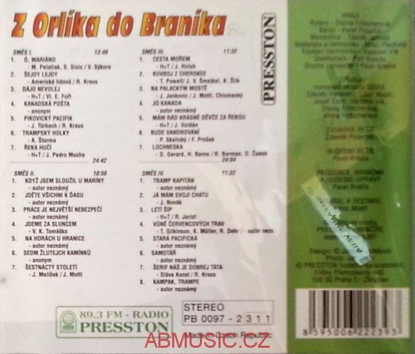 Z Orlíka do Braníka CD