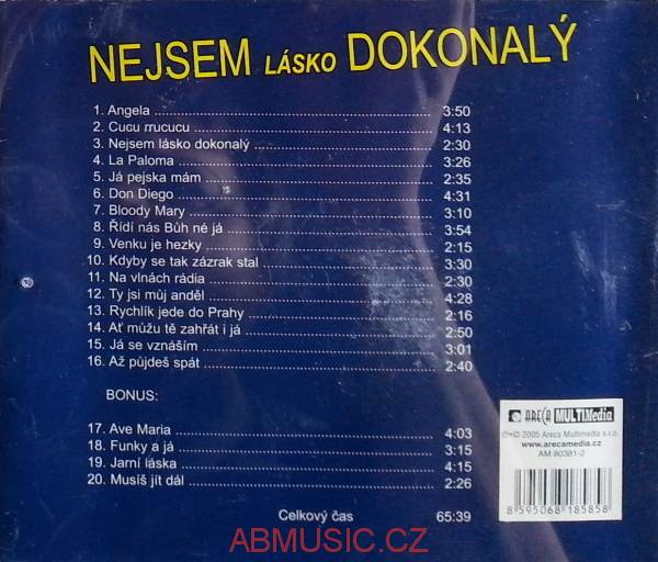 Jiří Krampol - Nejsem lásko dokonalý , CD