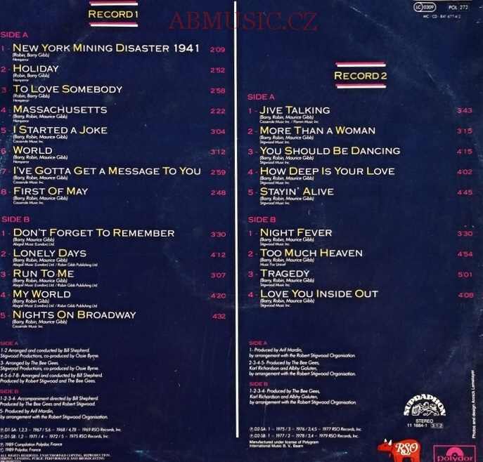 2 LP BEE GEES - STORY , 2LP deska / Vinyl