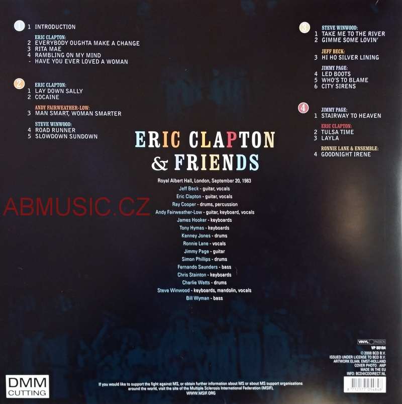 LP ERIC CLAPTON & FRIENDS / THE A.R.M.S. BENEFIT CONCERT