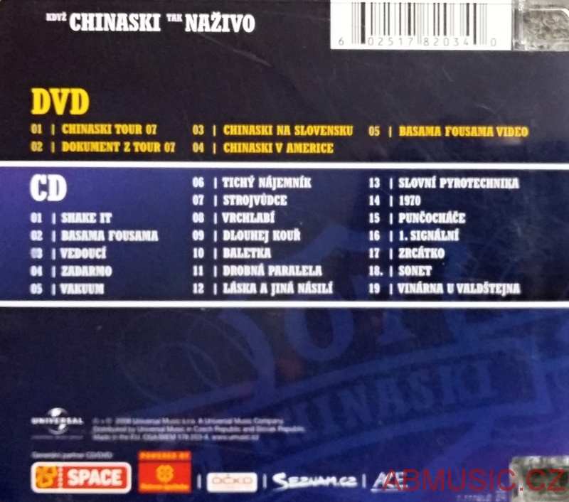 Když Chinaski tak naživo (CD+DVD)