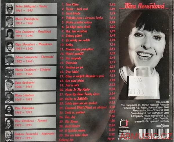 Věra Nerušilová a Inkognito kvartet - Kočka ze Záběhlic , CD