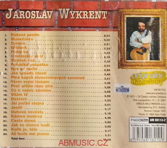 Jaroslav Wykrent - Portréty českých hvězd , CD