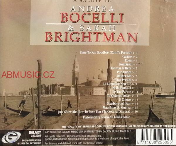 Andrea Bocelli & Sarah Brightman CD