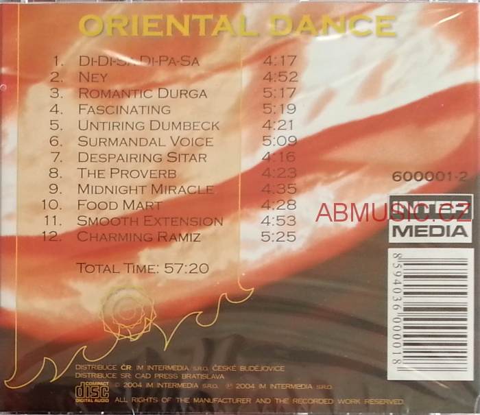 Oriental dance - Bříšní tance , CD